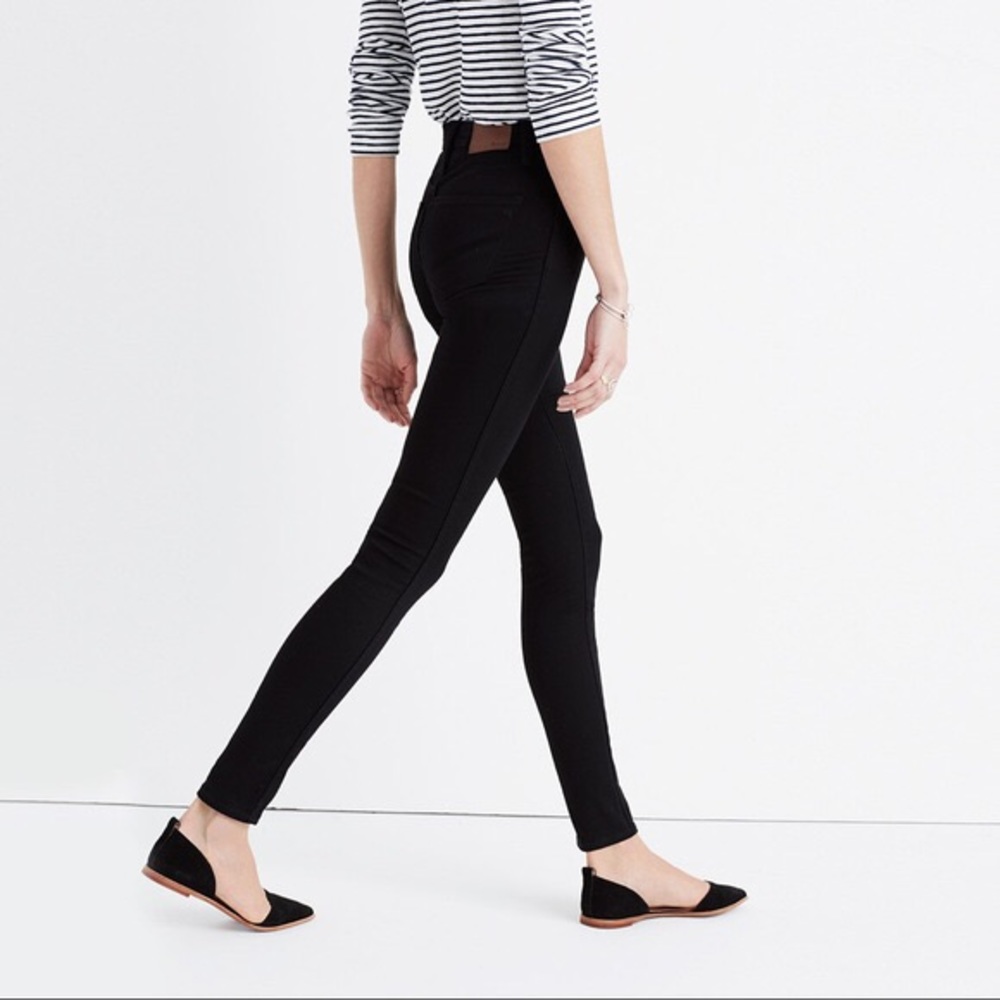 Madewell 10” High Rise Skinny Jean in black